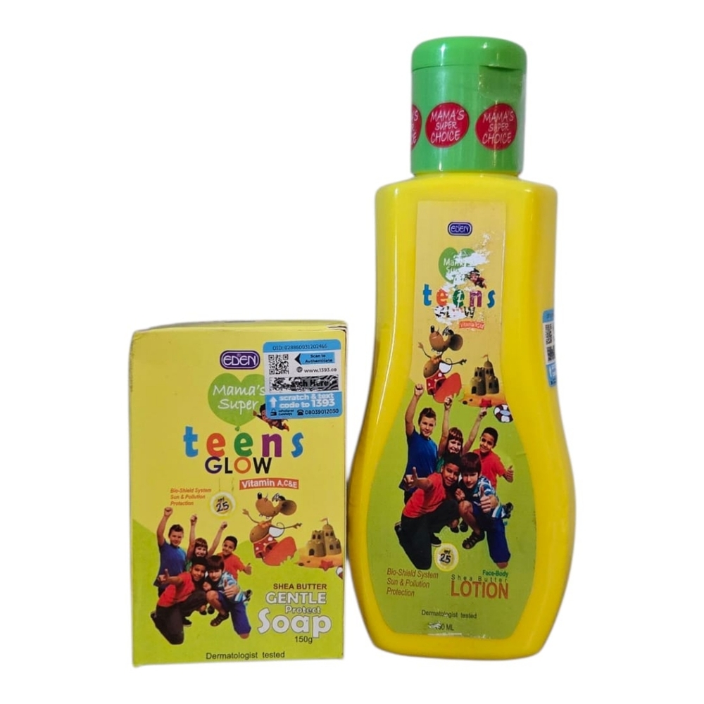 Eden Mama Super Teens Glow Protective Soap And Lotion